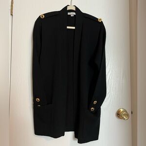 St. John separates open Cardigan with pockets black size small S